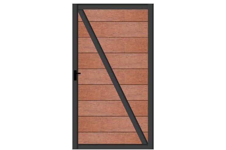 Kingston Systemzaun Bamboo Türelement 100x181 cm Re 100x181 cm Tür Re