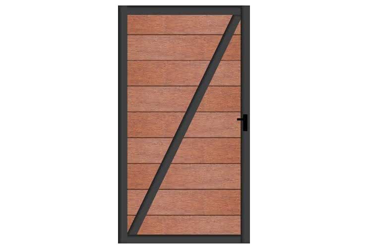 Kingston Systemzaun Bamboo Türelement 100x181 cm Li 100x181 cm Tür Li