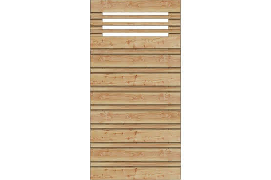 Calabria Sichtschutz Lärche/Douglasie 90x180 cm mit Ziergitter ca. 90 x 180 cm