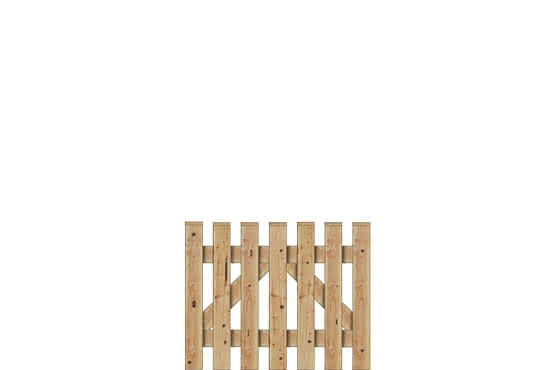 Fördezaun, 100 x 80 cm, Pforte, Lärche naturbelassen 100 x 80 cm Pforte