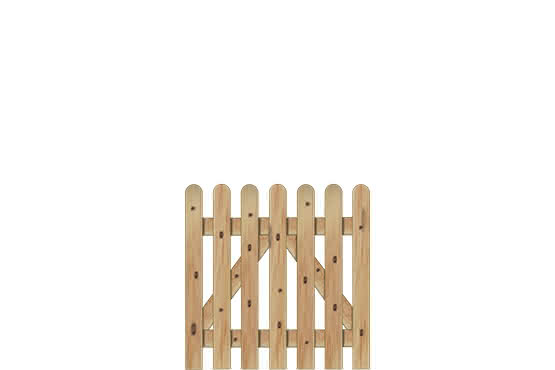 Holsteinzaun 95 Pforte 100x100 cm Lärche natur Pforte 100x100 cm