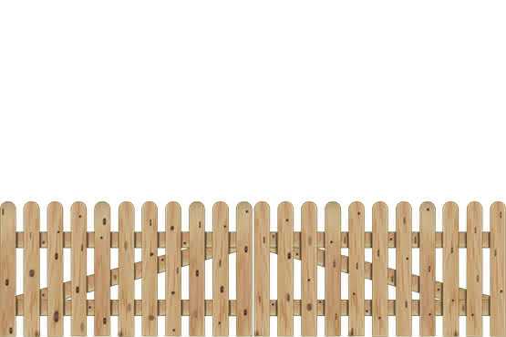 Gartenzaun Holsteinzaun premium 300x80 cm, Doppeltor, Lärche naturbelassen 300 x 80 cm Doppeltor