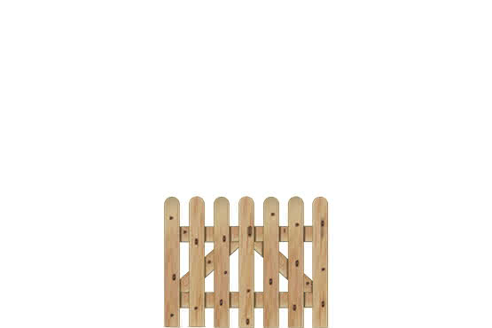 Gartenzaun Holsteinzaun premium 100x80 cm, Pforte, Lärche naturbelassen 100 x 80 cm Pforte