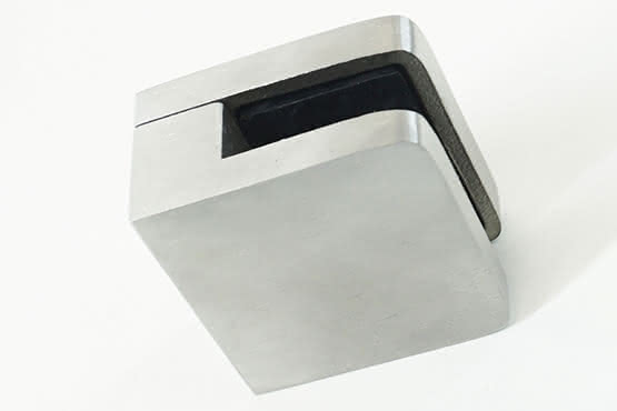 HPL Halter-Set, 6 Stück aus Edelstahl HPL Halterset