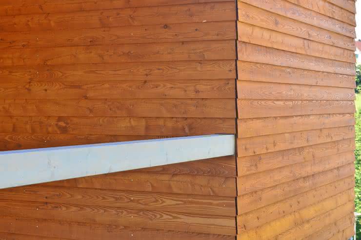 Europäische Lärche Fassadenprofil fein gesägt, naturbelassen 