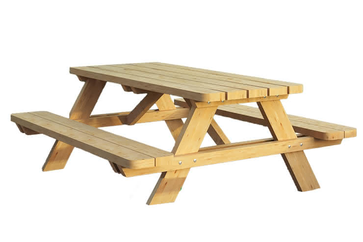 Picknick Tisch Weser Picknicktisch Lärche naturbelassen Lärche naturbelassen