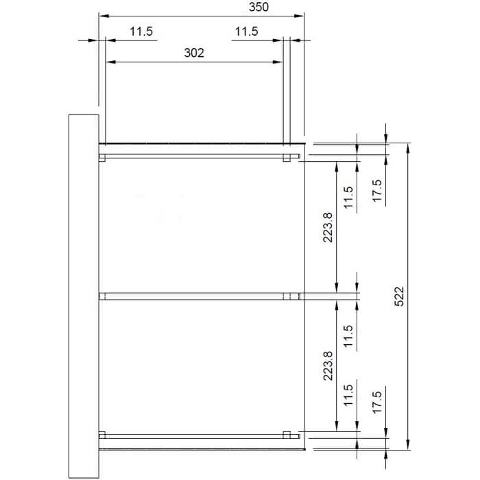 Terrassendach mit Trapez-Lichtplatten classic 522x350 cm 522x350 cm | Lärche/Douglasie naturbelassen