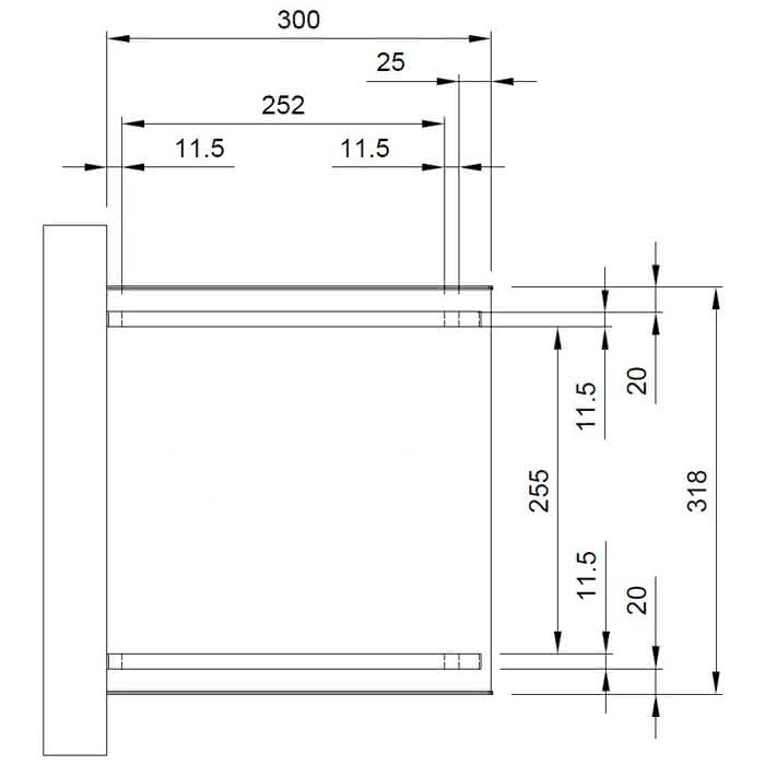Terrassendach mit Trapez-Lichtplatten natur 318x300 cm 318x300 cm | Lärche/Douglasie naturbelassen