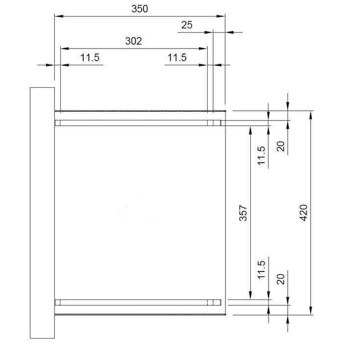 Terrassendach mit Trapez-Lichtplatten classic 420x350 cm 420x350 cm | Kiefer KDI-grün