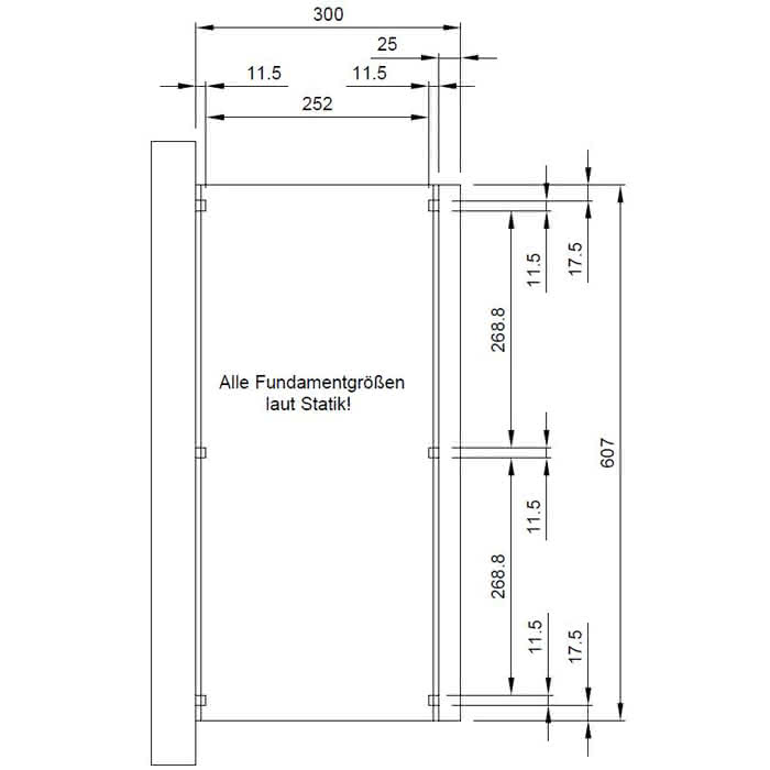 Terrassendach mit Steg-Doppelplatten select 607x300 cm 607x300 cm | Fichte Leimholz weiß grundiert