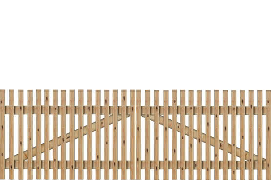 Lattenzaun 300x100cm Doppeltor Lärche naturbelassen 300 x 100 cm Doppeltor | Lärche naturbelassen