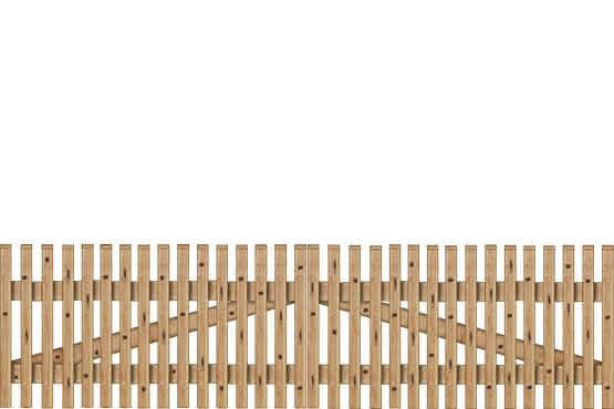 Lattenzaun 300x80cm Doppeltor Lärche naturbelassen 300 x 80 cm Doppeltor | Lärche naturbelassen