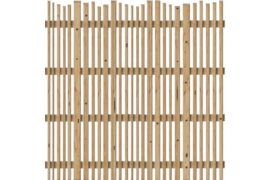 Lattenzaun Vario 180x180 cm Lärche/Douglasie naturbelassen 180 x 180 cm | Lärche/Douglasie