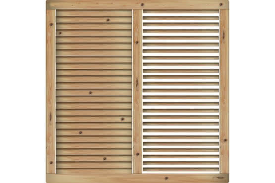 Sichtschutz Limone 180x180 cm Lärche/Douglasie naturbelassen ca. 180 x 180 cm | Lärche/Douglasie