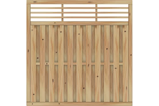 Sichtschutzelement Locarno 180x180 cm Lärche/Douglasie naturbelassen ca. 180x180 cm | Lärche/Douglasie natur