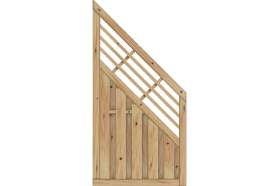 Sichtschutzelement Locarno 90x180/90 cm Lärche/Douglasie naturbelassen ca. 90x180/90 cm | Lärche/Douglasie natur