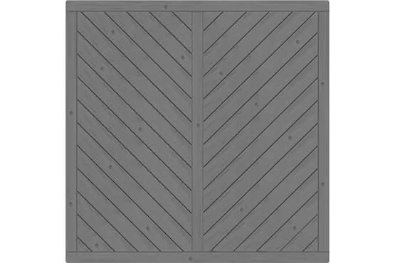 Sichtschutzelement Lugano 180x180 cm geschlossen Fichte Granit 180 x 180 cm geschlossen