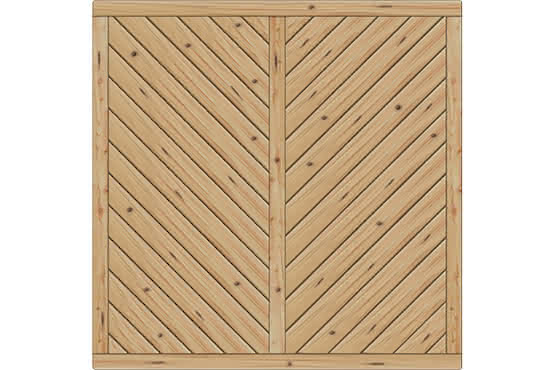 Sichtschutzelement Lugano 180x180 cm geschlossen Lärche/Douglasie naturbelassen 180 x 180 cm geschlossen