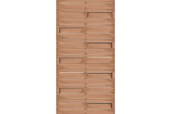 Designzaun Madura in 3D-Optik, 90x180 cm, naturbelassen ca. 90 x 180 cm | naturbelassen