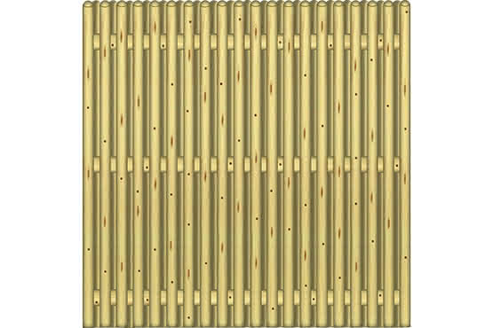 Staketenzaun Mühlenhof 180x180 cm Zaunelement KDI Zaun ca. 180 x 180 cm