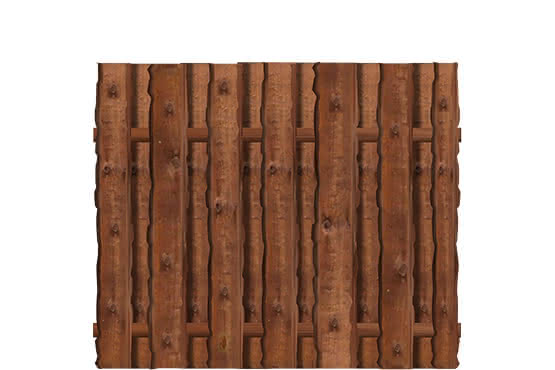 Sichtschutz Ponderosa 180x150 cm KDI braun sägerau ca. 180 x 150 cm | KDI braun sägerau