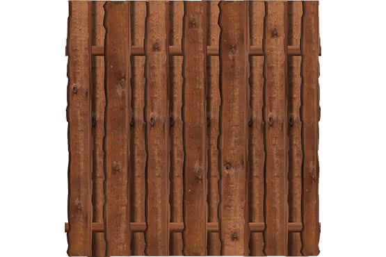 Sichtschutz Ponderosa 180x180 cm KDI braun sägerau ca. 180 x 180 cm | KDI braun sägerau