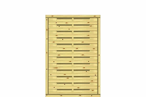 Lamellenzaun Real 100x150 cm KDI ca. 100 x 150 cm