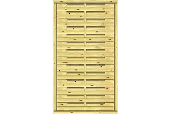 Lamellenzaun Real 100x180 cm KDI ca. 100 x 180 cm