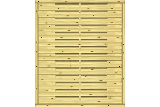Lamellenzaun Real 150x180 cm KDI ca. 150 x 180 cm
