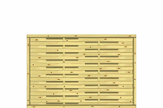 Lamellenzaun Real 180x120 cm KDI ca. 180 x 120 cm