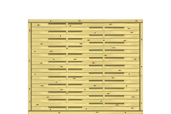 Lamellenzaun Real 180x150 cm KDI ca. 180 x 150 cm