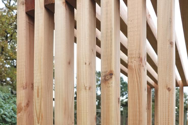 Sitzlaube Harvard Lärche/Douglasie naturbelassen 