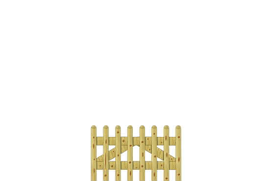 Staketenzaun 60 100x60cm Pforte KDI grün 100 x 60 cm Pforte