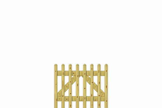 Staketenzaun 60 100x80cm Pforte KDI grün 100 x 80 cm Pforte