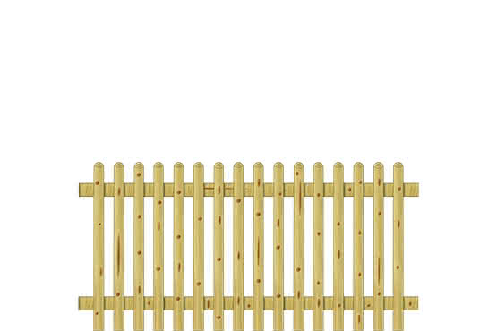 Staketenzaun 60 200x100cm KDI grün 200 x 100 cm