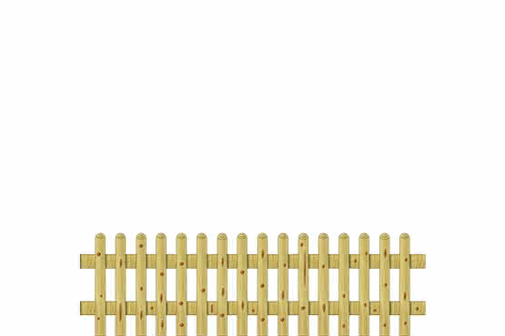 Staketenzaun 60 200x60cm KDI grün 200 x 60 cm