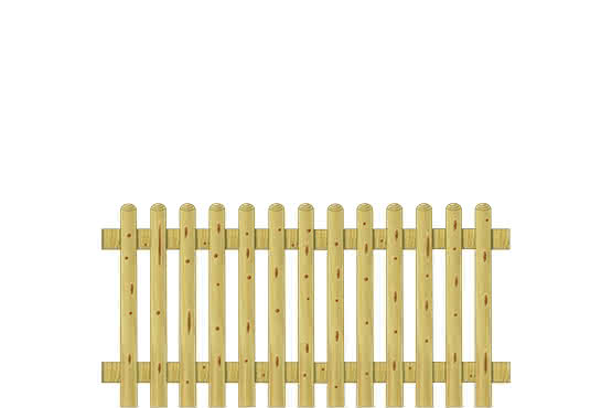 Staketenzaun 80 200x100cm gerade KDI grün 200 x 100 cm