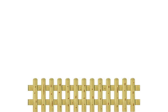 Staketenzaun 80 200x60cm gerade KDI grün 200 x 60 cm