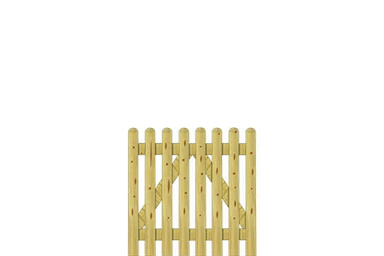 Staketenzaun 80 100x100cm Pforte gerade KDI grün 100 x 100 cm Pforte