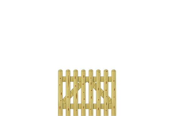 Staketenzaun 80 100x80cm Pforte gerade KDI grün 100 x 80 cm Pforte