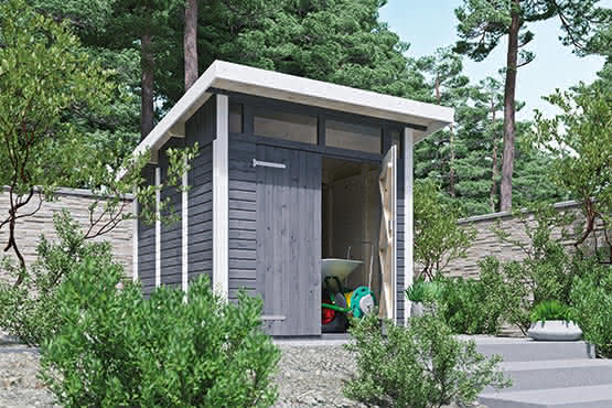 Gartenhaus mit Pultdach  