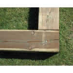 Ben Sandkasten XL 210 x 210 x 24 aus KDI-Gartenbauschwellen 