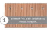 Bangkirai, FSC-zertifiziert (FSC 100%), naturbelassen Anti-Slip-Profil 25x145 mm 