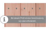Terrassendielen Lärche 44x145 mm Belags-Profil 