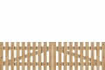 Fördezaun, 300 x 80 cm, Doppeltor, Lärche naturbelassen 300 x 80 cm Doppeltor