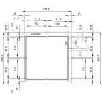 Gartenschuppen Holz 375 x 386 cm 
