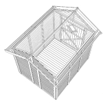 Gartenhaus - Gerätehaus -Geräteschuppen Holz 186 x 230 cm