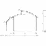 Gerätehaus Zubehör Schleppdach Nautic 30-20 | Fichte natur