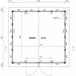 Gartenhaus mit Schleppdach 303 x 296 cm | KDI