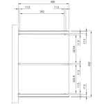 Terrassendach mit Trapez-Lichtplatten classic 522x400 cm 522x400 cm | Kiefer KDI-grün